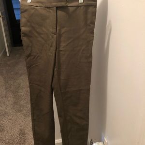 Olive colored J. Crew slacks